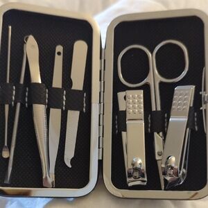Black Manicure Set with Case